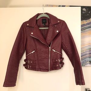 Thick Faux Leather Jacket
